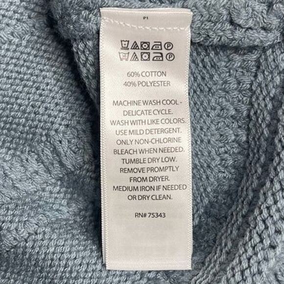 Cupcake And Cashmere Chunky Cable Knit High Low Sweater Oversized Size X Large - Picture 5 of 8